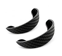 Backup Camera Rain Shield, Black Soft PVC Camera Rain Cover, 2 Pack (2 Pcs) | Compact rain hood with a curved black-gray finish and adhesive backing for compatible rear, side, or front camera housings.