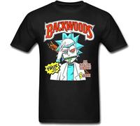 Backwoods T-Shirt Smoke Weed 420 Blunt Wrap Tee Men's T-Shirt Black XL