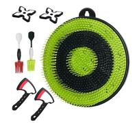 Backyard Axe Toss Set - Outdoor Target for Lawn Patio Partys Camping Beach Picnic School Carnival | Foam Axes Soft Throw Build Safe Edge Board Lightweight Flexible Portable Design Easy Assembly
