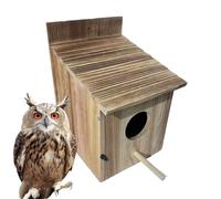 Backyard Bird Home - Condo animalier 15 x 17 x 22 cm, cadre en bois robuste, cabane en pin rustique | Havre de reproduction en plein air, refuge d'animaux à plumes sûr pour pinsons, merles bleus, coli