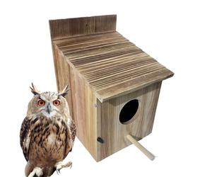 Backyard Bird Home - Condo animalier 15 x 17 x 22 cm, cadre en bois robuste, cabane en pin rustique | Havre de reproduction en plein air, refuge d'animaux à plumes sûr pour pinsons, merles bleus, coli