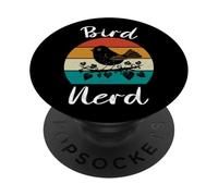 Backyard Bird Nerd Observateur d'oiseaux Minimaliste PopSockets PopGrip Adhésif