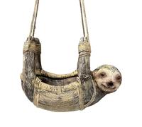 Backyard Birdfeeder - 7.48 inch Sloth Bird Feeder Sculpture | Resin Garden Bird Feeder - Decorative Wildlife Fider for Garden Tree Porch Backyard Watching Outdoor Decor Use