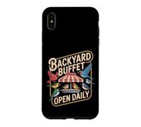 Backyard Buffet Open Daily Humour mangeoire Oiseaux Jardin Coque pour iPhone XS Max
