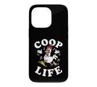 Backyard Chicken Coop Life Retro Rubber Hose Cartoon Coque pour iPhone 13 Pro