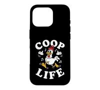 Backyard Chicken Coop Life Retro Rubber Hose Cartoon Coque pour iPhone 16 Pro