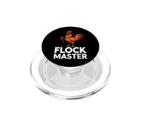 Backyard Chicken Farmer Flock Master Rooster Pitchfork PopSockets PopGrip pour MagSafe