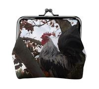 Backyard Chickens Porte-monnaie unisexe en cuir microfibre de qualité supérieure avec fermeture à pression