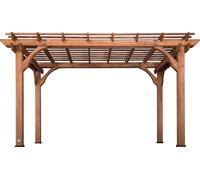 Backyard Discovery Pergola Bois, 100% Bois de Cèdre - Pergola Terrasse 305x472cm - Pergola Jardin Facile à Assembler - Pergola Autoportée au Design