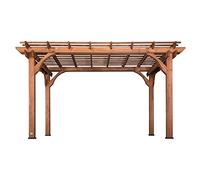 Backyard Discovery Pergola en Bois 305 x 426 cm | Abri de Terrasse Autoportant pour Le Jardin | Tonnelle Extérieur - Pavillon de Jardin/Résistant aux intempéries