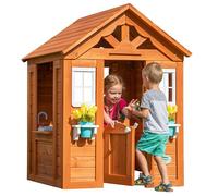 Backyard Discovery Timberlake Maisonnette en Bois | Maisonnette de Jardin | Cabane Enfant Exterieur bois / Maisonnette Exterieur / Maisonnette de Jardin en bois / Cabane Maisonnette avec Cuisine