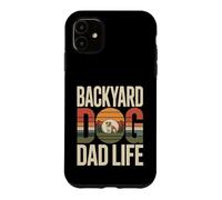 Backyard Dog Dad Life Retro Sunset Outdoor Coque pour iPhone 11