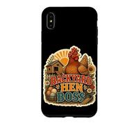 Backyard Hen Boss Humour Poule Coque pour iPhone XS Max