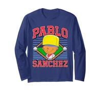 Backyard Sports Pablo Sanchez Baseball Diamond Video Game Manche Longue