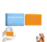 Bacne Out Bar, savon nettoyant pour l'acné avec curcuma vitamine C et alphaarbutine, traitement naturel de l'acné du corps pour le dos, la poitrine et les épaules, éliminant les taches sombres et
