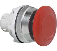 BACO 100948 T11AD01 Bouton champignon collerette plastique, chromé, brillant rouge 1 pc(s)