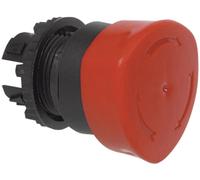 BACO 223882 L22ED01 Bouton champignon collerette plastique, noir rouge décrochage par rotation 1 pc(s)