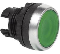 BACO 224002 L21AH20 Bouton-poussoir collerette plastique, chromé vert