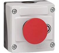 BACO 224211 LBX10210 Bouton champignon en boîtier rouge décrochage par traction 1 pc(s)