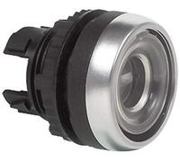 BACO BAL21AA00 L21AA00 Bouton-poussoir collerette plastique, chromé, actionneur plat incolore 1 pc(s)