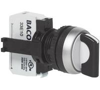 BACO BAL21KE03B L21KE03B Bouton sélecteur collerette plastique, chromé noir 1 x 90 ° 1 pc(s)