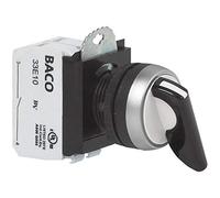 BACO BAL21MR03A L21MR03A Bouton sélecteur collerette plastique, chromé noir 2 x 45 ° 1 pc(s)