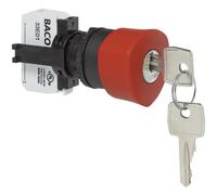BACO L22GM01E Arrêt d'urgence collerette plastique, noir IP69K 1 pc(s)