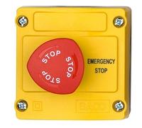 BACO LBX130119 Bouton d'arrêt d'urgence en boîtier 240 V/AC 2.5 A 3 NF (R) IP66 1 pc(s)