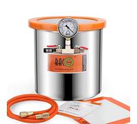 BACOENG 12L Chambre à Vide avec Couvercle en Verre Trempé, Spécialement pour Stabilisation du Bois