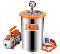 BACOENG 3CFM Pompe à Vide 85 Lt/min avec Chambre à Vide 19 L