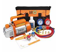 BACOENG Pompe a Vide Climatisation, Kit Recharge Climatisation Voiture pour R134A R410A R407C, Pompe à Vide Frigoriste pour HVAC/Auto AC