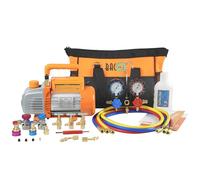 BACOENG Pompe a Vide Climatisation, Kit Recharge Climatisation Voiture pour R32 R1234YF R134A R410A, Pompe à Vide Frigoriste pour HVAC/AUTO AC