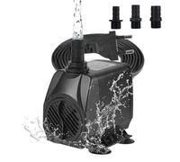 BACOENG Pompe Aquarium, 45W 2500L/H Pompe pour Fontaine Pompe Fontaine Exterieur, Pompe a Eau Aquarium