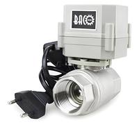 BACOENG Vanne 2 voies motorisée 1" DN25 Acier Inoxydable AC110/230V CR202 avec prise normalement fermée