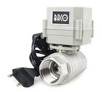 BACOENG Vanne 2 voies motorisée 1" DN25 Acier Inoxydable AC110/230V CR202 avec prise normalement fermée