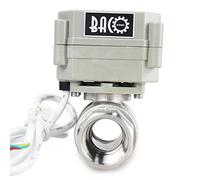 BACOENG Vanne 2 voies motorisée 3/4" DN20 Acier Inoxydable AC110/230V CR202 normalement ouvert
