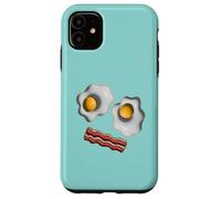 Bacon and Eggs Visage Funny Breakfast Oeufs au Plat Ballon Style Ballon Coque pour iPhone 11