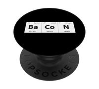 Bacon Chimie Elements Tableau périodique Drôle Science PopSockets PopGrip Adhésif