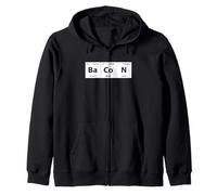 Bacon Chimie Elements Tableau périodique Drôle Science Sweat à Capuche