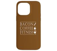 Bacon Coffee Fitness, entraînement et entraînement de Motivation Coque pour iPhone 14 Pro Max