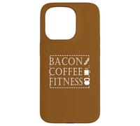Bacon Coffee Fitness, entraînement et entraînement de Motivation Coque pour iPhone 15 Pro