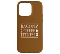 Bacon Coffee Fitness, entraînement et entraînement de Motivation Coque pour iPhone 15 Pro Max