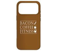 Bacon Coffee Fitness, entraînement et entraînement de Motivation Coque pour iPhone 17 Pro Max
