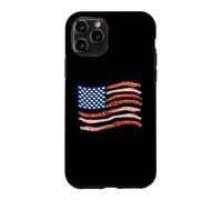 Bacon Drapeau Américain Cochon Stars Barbecue Amoureux de Viande Coque pour iPhone 11 Pro