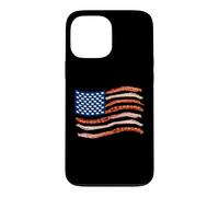 Bacon Drapeau Américain Cochon Stars Barbecue Amoureux de Viande Coque pour iPhone 13 Pro Max