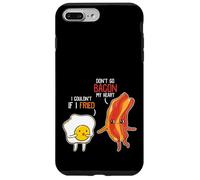 Bacon Egg Pun Breakfast Don't Go Bacon on My Heart Kawaii Coque pour iPhone 7 Plus/8 Plus