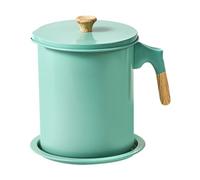 Bacon Grease Container - Iron Stainless Steel 1.4L Cooking Oil Storage Can | Rustproof Fat Separator With Lid And Handle | Kitchen Oil And Grease Holder For Home Cooking Use