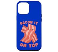 Bacon It on Top Un Gourmand Amusant pour Les Amateurs de Bacon Kawaii Coque pour iPhone 12 Pro Max