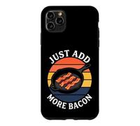 Bacon Lover Just Add More Bacon Cast Iron Skillet Retro Coque pour iPhone 11 Pro Max