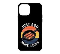 Bacon Lover Just Add More Bacon Cast Iron Skillet Retro Coque pour iPhone 12 Mini